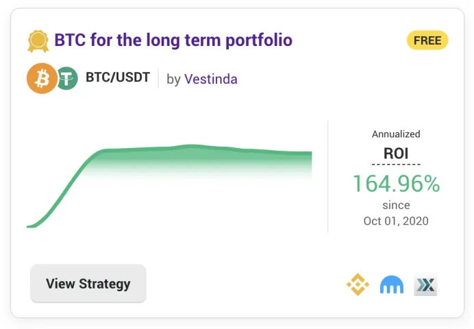 Vestinda Strategy - BTC for the long term portfolio