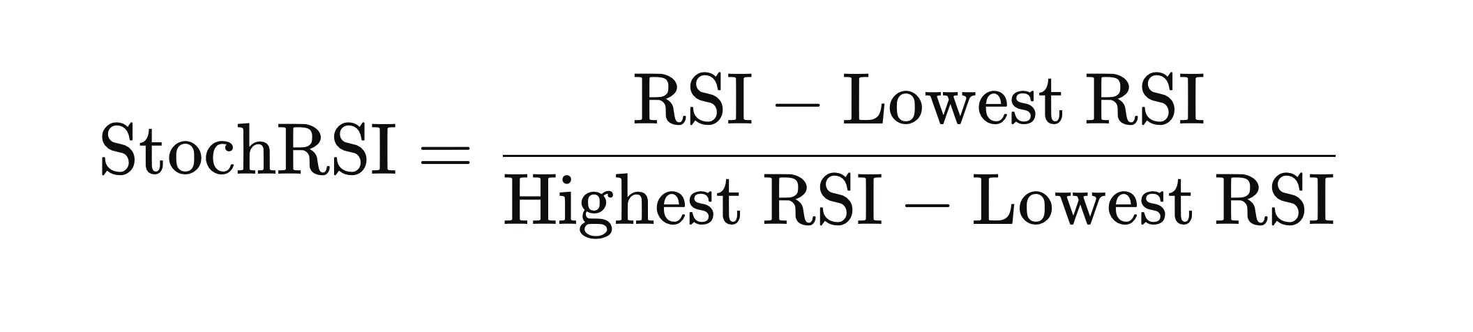StochRSI Formula