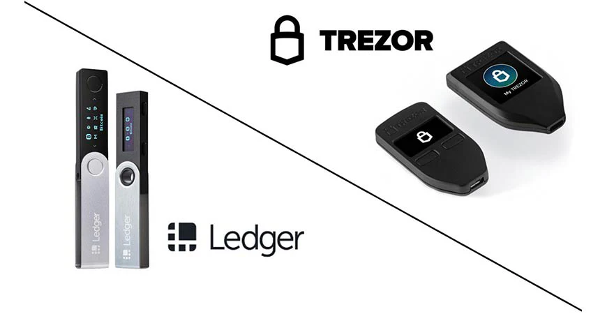 Ledger Nano X  vs Trezor Model T hardware wallet for Christmas Crypto Gift